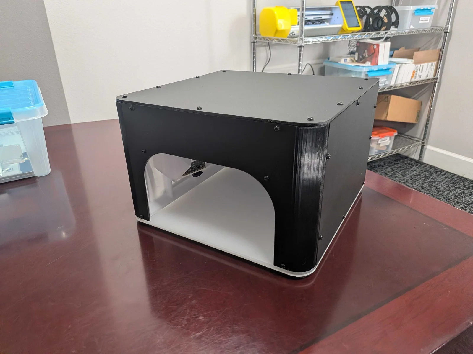 Finished black and white version-four product photography enclosure
